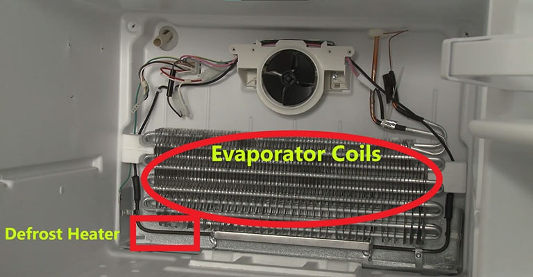Defrost Heater and Evaporator Coils