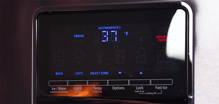 Temperature Control Settings on Whirlpool Refrigerator
